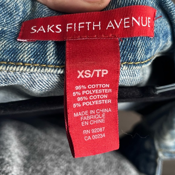 Saks Fifth Avenue Jean patched jacket - Picture 3 of 3